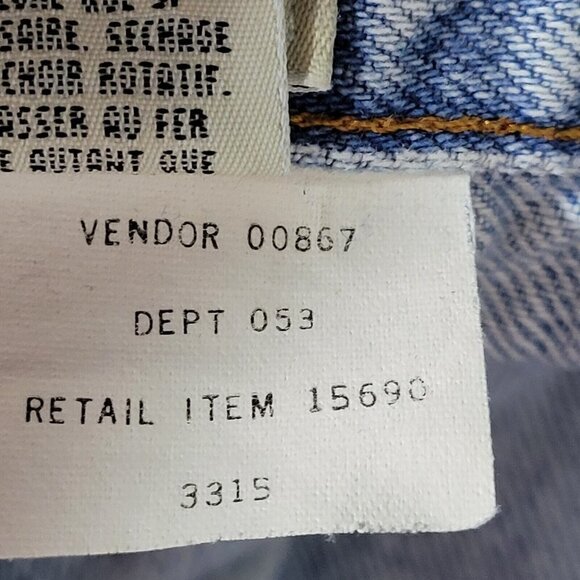 Vintage Eddie Bauer Jeans Men Sz 36L Light Wash Chore Work Relaxed Fit Mature - Picture 12 of 12